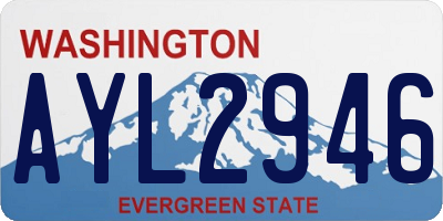 WA license plate AYL2946