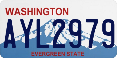 WA license plate AYL2979