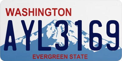 WA license plate AYL3169