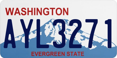 WA license plate AYL3271