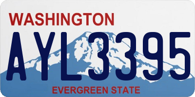 WA license plate AYL3395