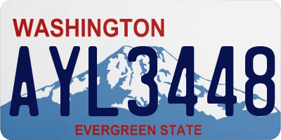 WA license plate AYL3448