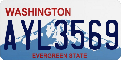 WA license plate AYL3569