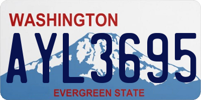 WA license plate AYL3695