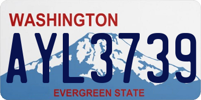 WA license plate AYL3739
