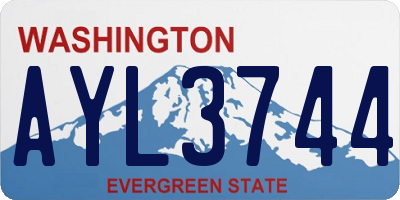 WA license plate AYL3744
