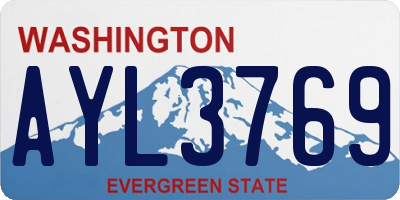 WA license plate AYL3769