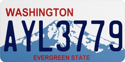 WA license plate AYL3779