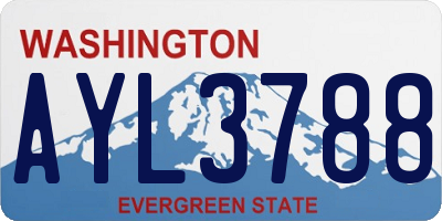 WA license plate AYL3788