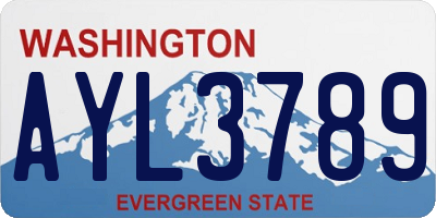 WA license plate AYL3789