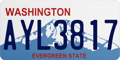 WA license plate AYL3817