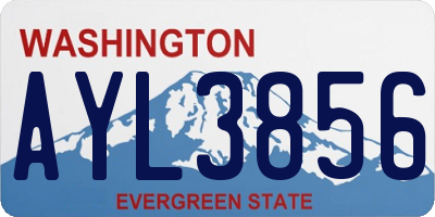 WA license plate AYL3856
