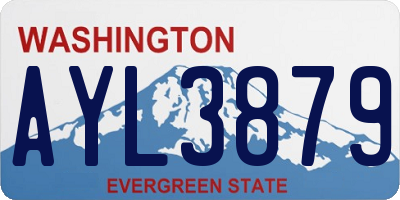WA license plate AYL3879