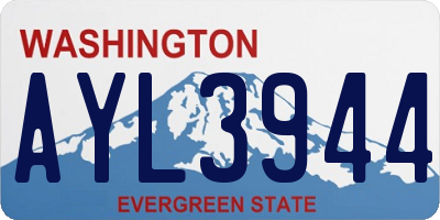 WA license plate AYL3944