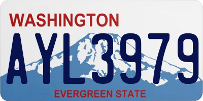 WA license plate AYL3979