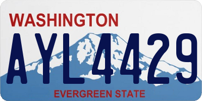WA license plate AYL4429
