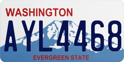 WA license plate AYL4468