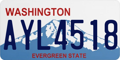 WA license plate AYL4518