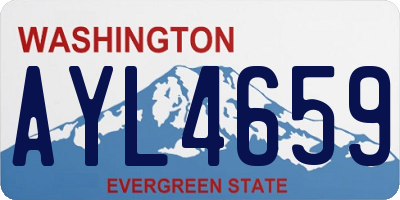 WA license plate AYL4659