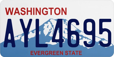 WA license plate AYL4695