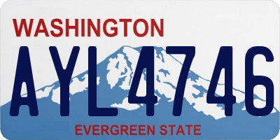 WA license plate AYL4746