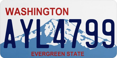 WA license plate AYL4799
