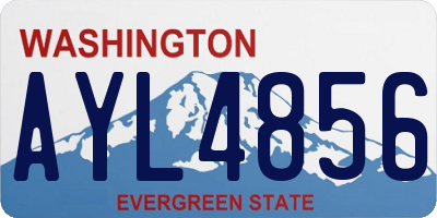 WA license plate AYL4856
