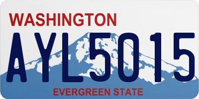 WA license plate AYL5015