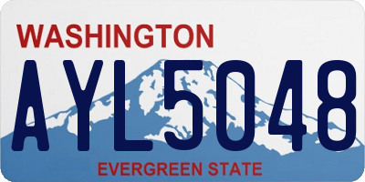 WA license plate AYL5048