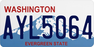WA license plate AYL5064