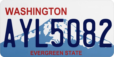 WA license plate AYL5082