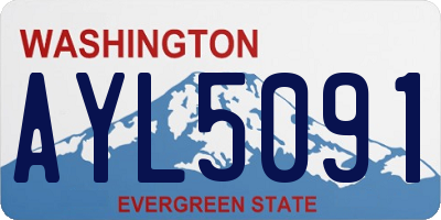 WA license plate AYL5091