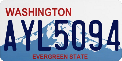 WA license plate AYL5094
