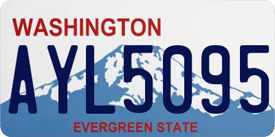 WA license plate AYL5095