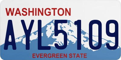WA license plate AYL5109