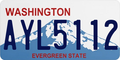 WA license plate AYL5112