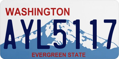 WA license plate AYL5117