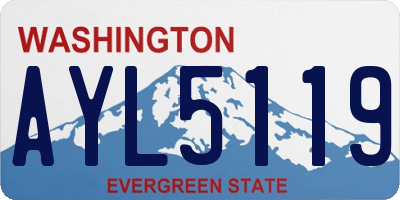 WA license plate AYL5119