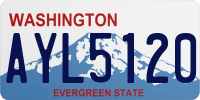 WA license plate AYL5120