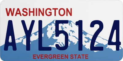 WA license plate AYL5124