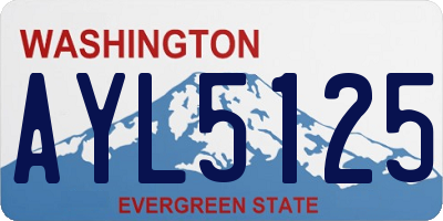 WA license plate AYL5125