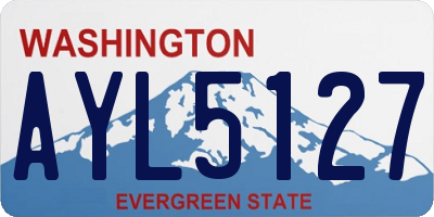 WA license plate AYL5127