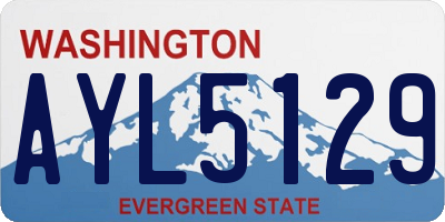 WA license plate AYL5129