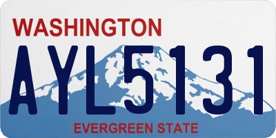 WA license plate AYL5131