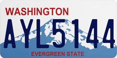 WA license plate AYL5144