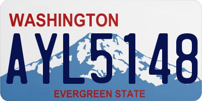 WA license plate AYL5148