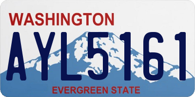 WA license plate AYL5161