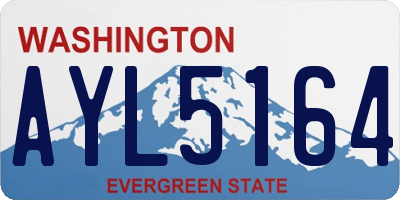 WA license plate AYL5164