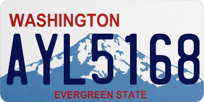 WA license plate AYL5168