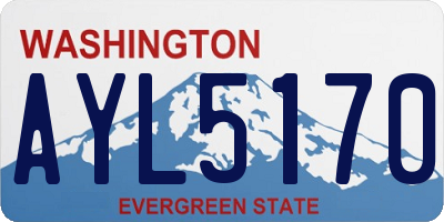 WA license plate AYL5170